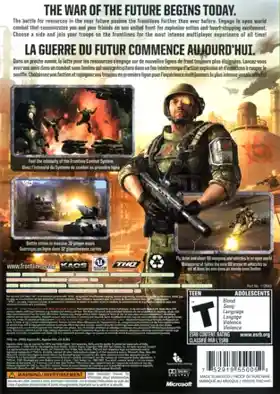 Frontlines Fuel of War (USA) box cover back